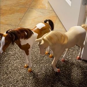 2 Painted Horse Toy Bundle